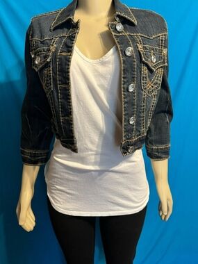 L.A. Idol Tan and Black Denim Label Detail